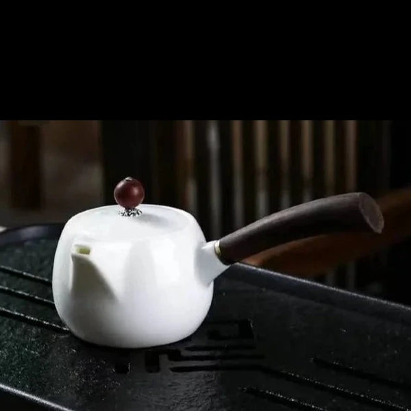 White Porcelain Tea Pot-ToShay.org