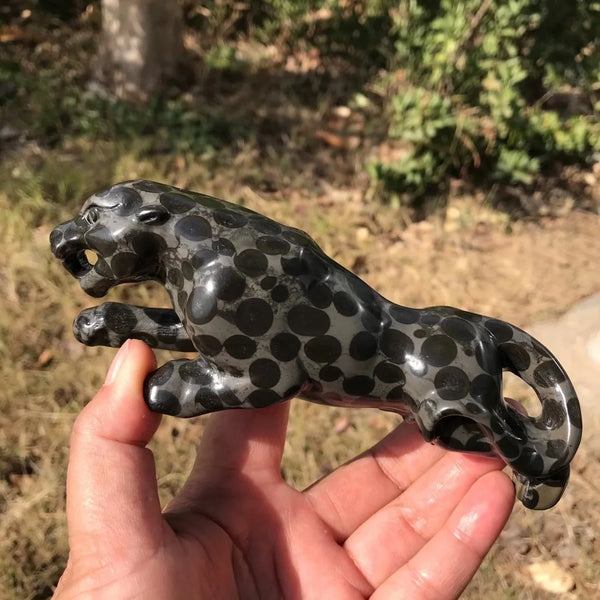 Black Leopard Print Stone Cheetah-ToShay.org