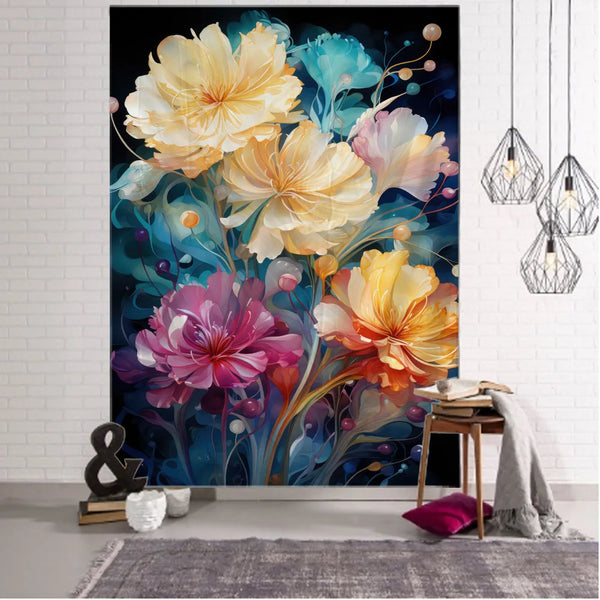 Flower Art Tapestry-ToShay.org