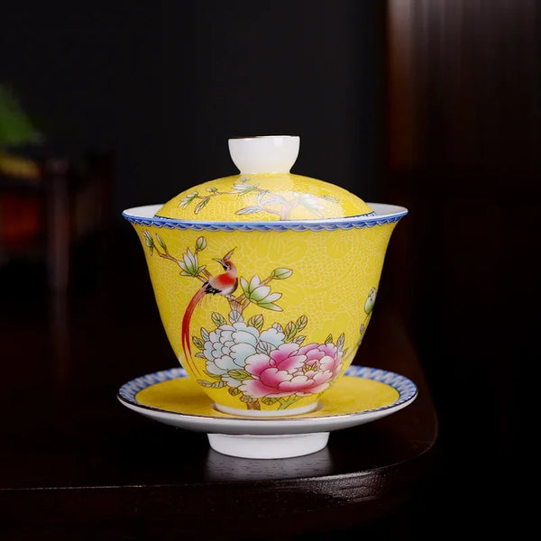 Gaiwan Enamel Tea Bowls-ToShay.org