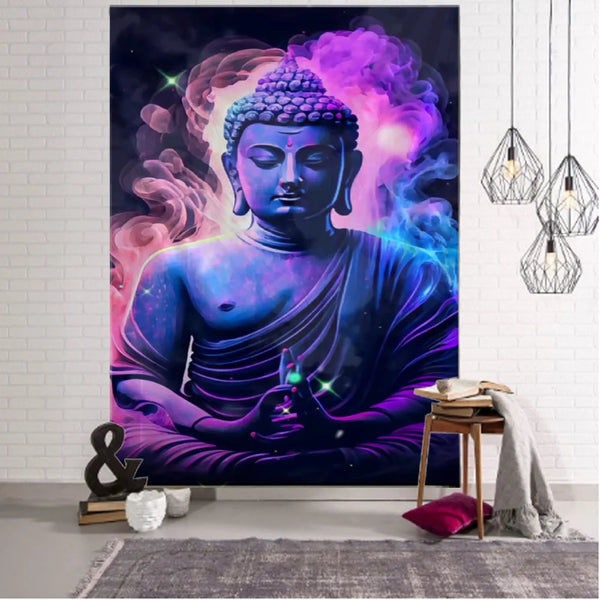 Buddha Lotus Tapestry-ToShay.org