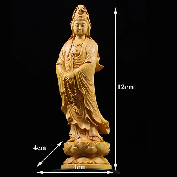 Wood Guanyin Buddha-ToShay.org