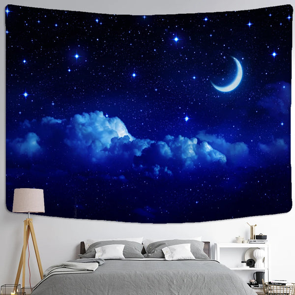 Forest Night Sky Tapestry-ToShay.org