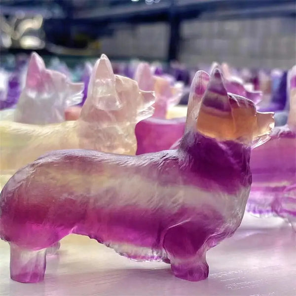 Purple Fluorite Dog-ToShay.org