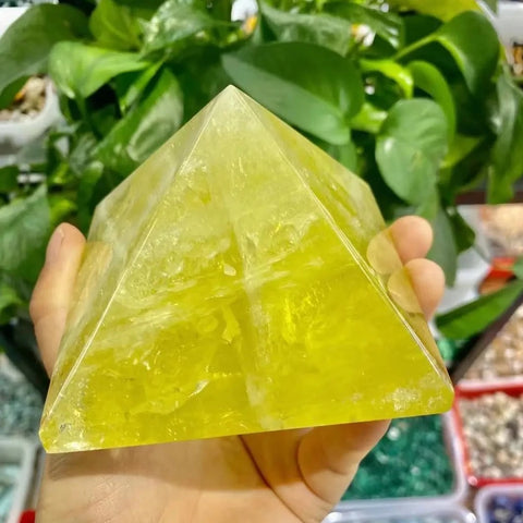 Yellow Quartz Pyramid-ToShay.org