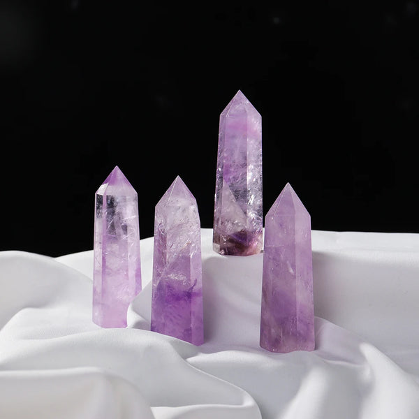 Purple Amethyst Hexagonal Point-ToShay.org