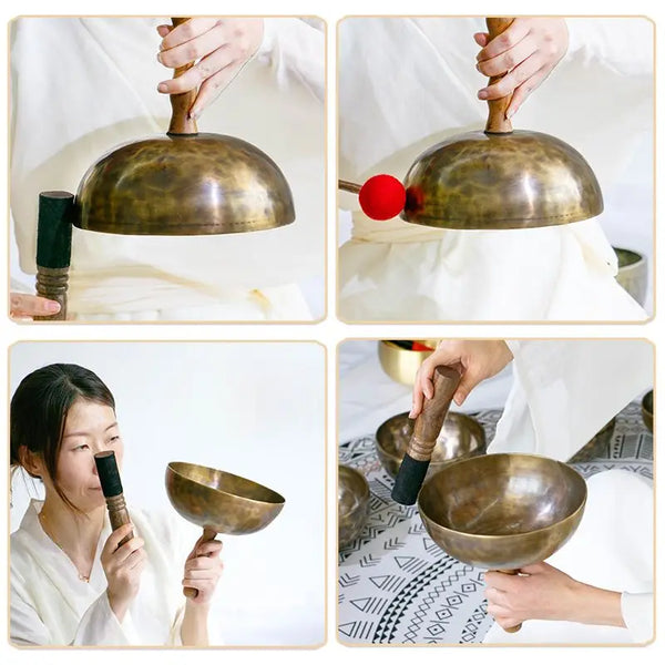 Tibetan Handle Singing Bowls-ToShay.org