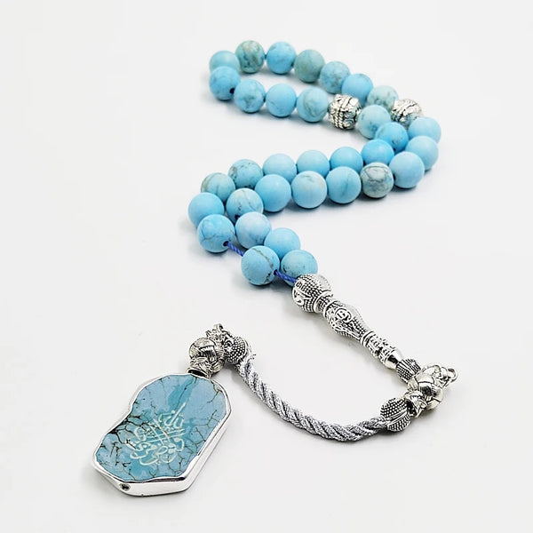 Blue Turquoise Prayer Beads-ToShay.org