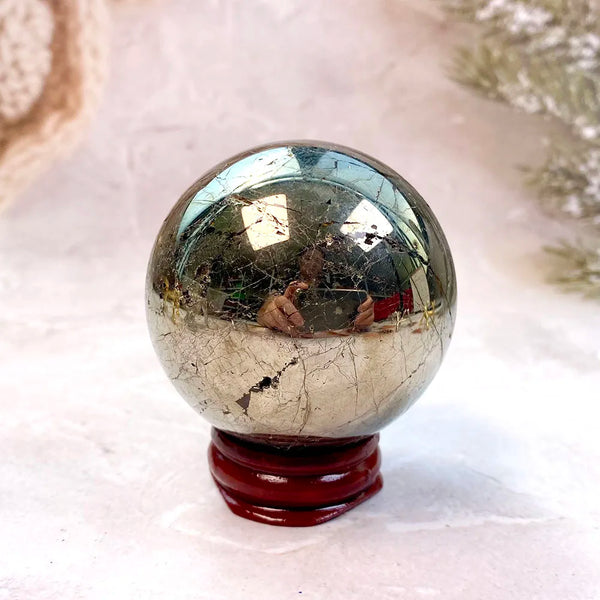 Silver Iron Pyrite Ball-ToShay.org