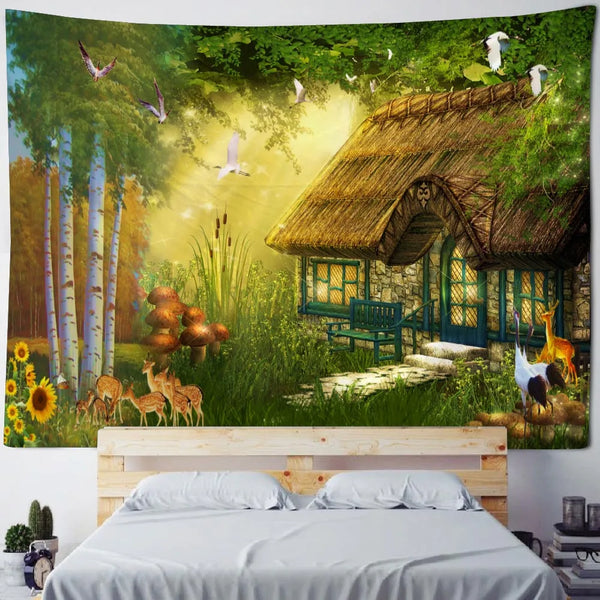 Fairytale Castle Tapestry-ToShay.org