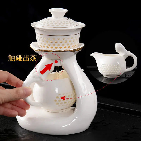 White Porcelain Tea Set-ToShay.org