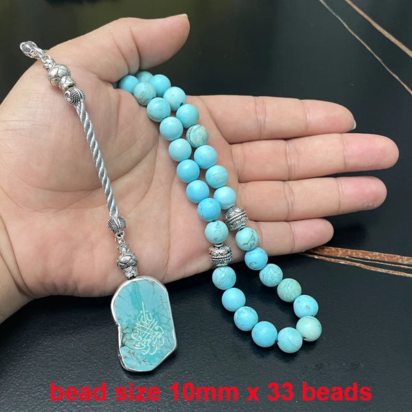 Blue Turquoise Prayer Beads-ToShay.org