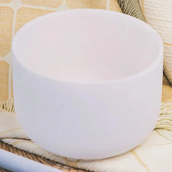 White Frosted Crystal Singing Bowls-ToShay.org