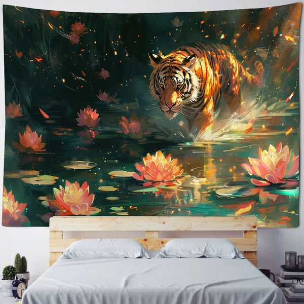 Tiger Art Tapestry-ToShay.org