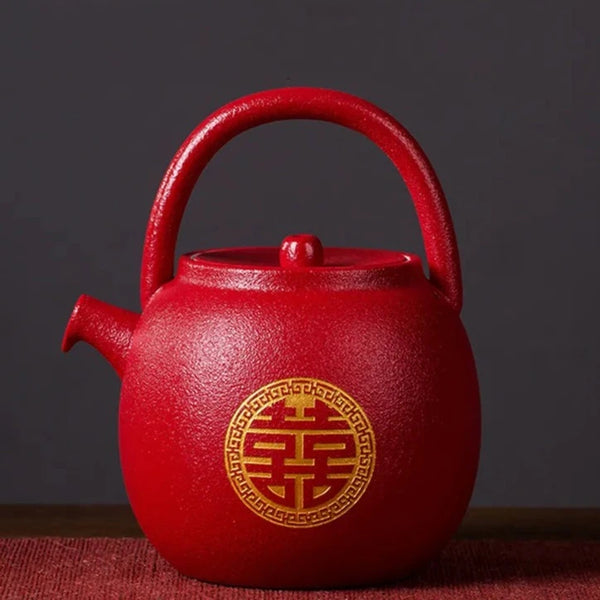 Red Ceramic Tea Sets-ToShay.org