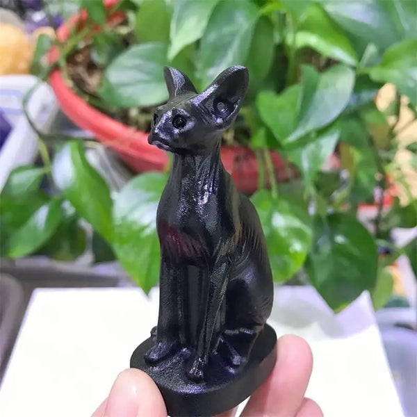 Black Obsidian Cat-ToShay.org