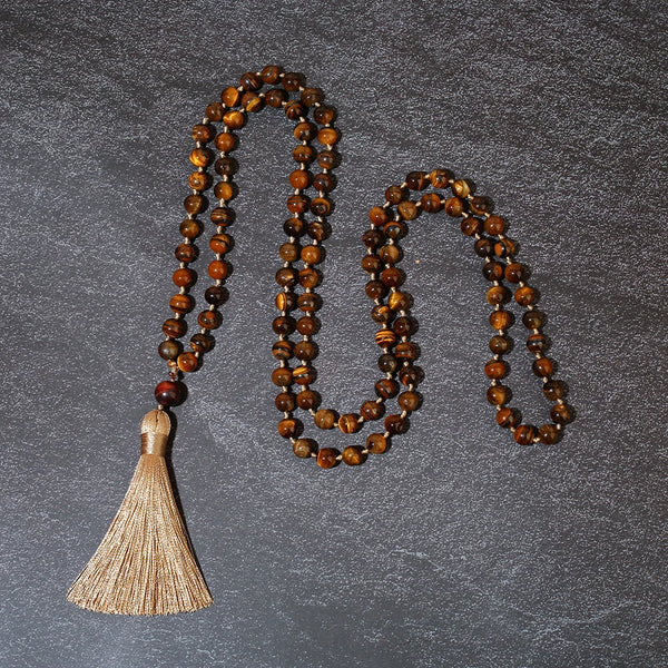 Yellow Tiger Eye Mala Beads-ToShay.org