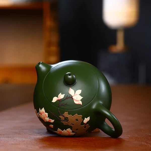 Green Clay Tea Pot-ToShay.org