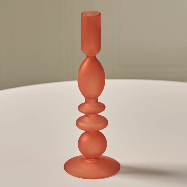 Glass Coloured Candlesticks-ToShay.org