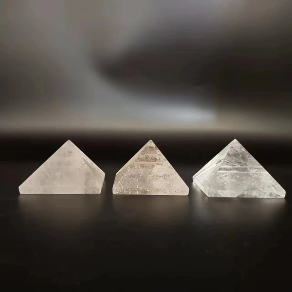 Clear Rock Crystal Pyramid-ToShay.org