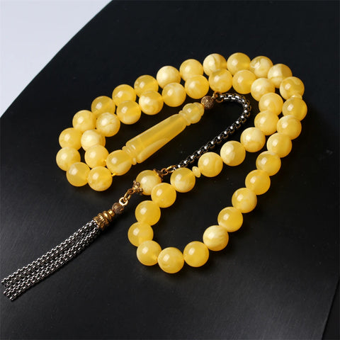 Yellow Amber Prayer Beads-ToShay.org