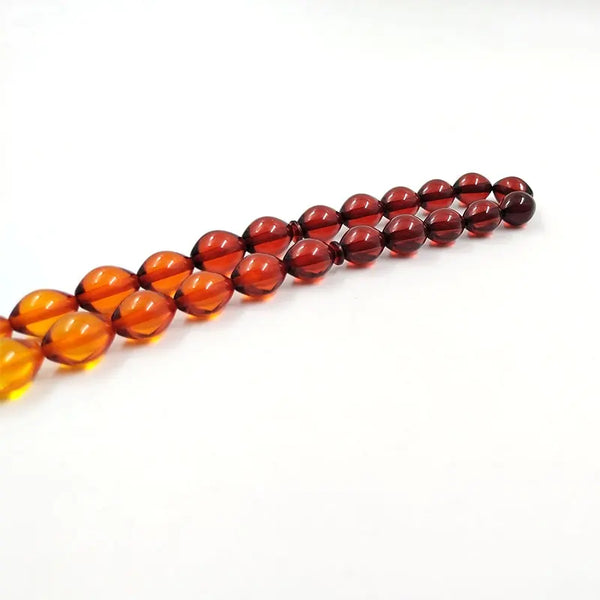 Red Amber Prayer Beads-ToShay.org