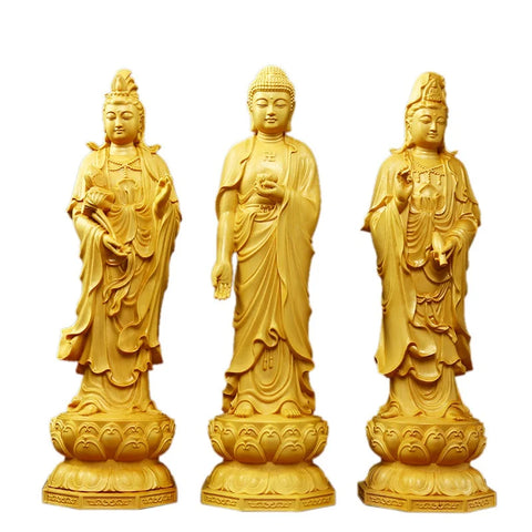 Wood Guanyin Buddha-ToShay.org