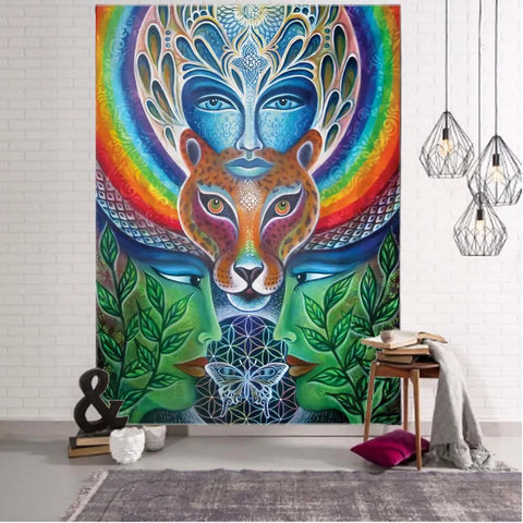 Psychedelic Art Print Tapestry-ToShay.org