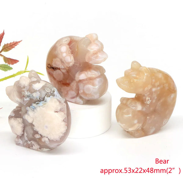 Pink Blossom Agate Animals-ToShay.org