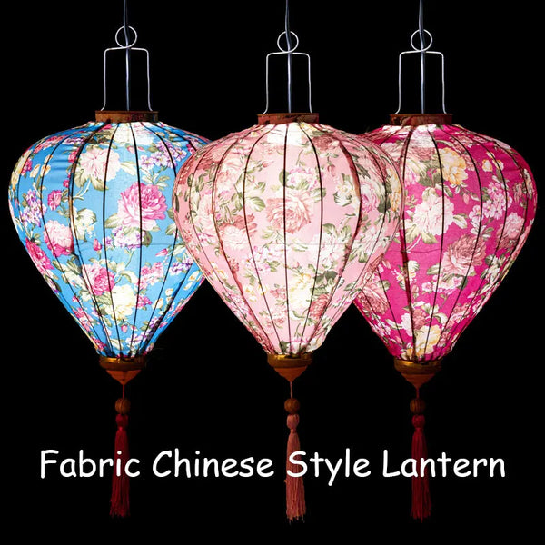 Flower Print Cloth Lantern-ToShay.org