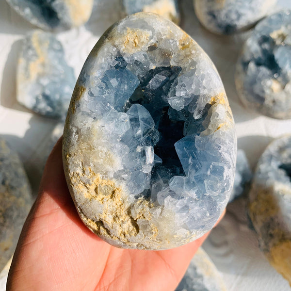 Blue Celestite Crystal Cluster-ToShay.org