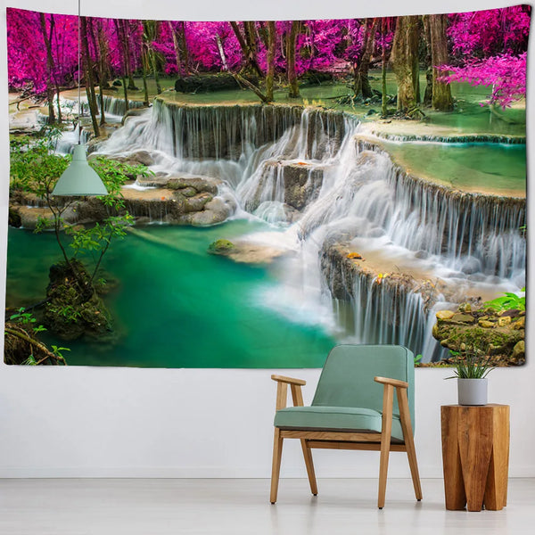 Forest Waterfall Tapestry-ToShay.org