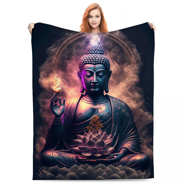 Buddha Plush Blanket-ToShay.org