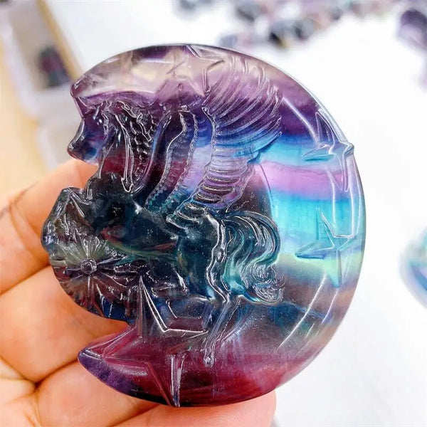 Rainbow Fluorite Unicorn-ToShay.org