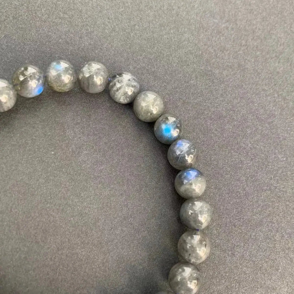 Blue Labradorite Bead Bracelet-ToShay.org