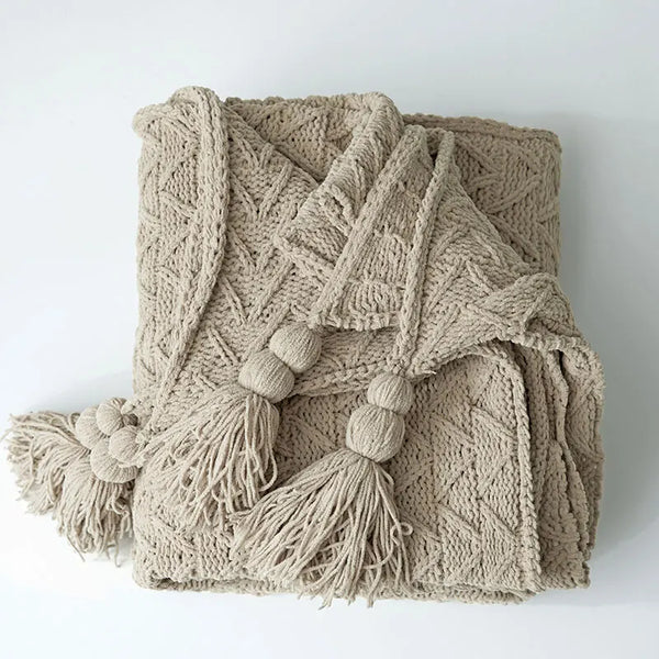 Woven Chenille Blanket-ToShay.org