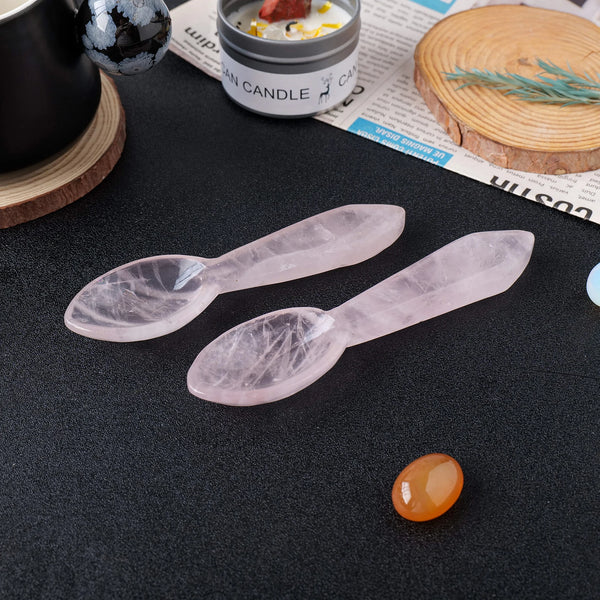 Pink Rose Quartz Spoons-ToShay.org