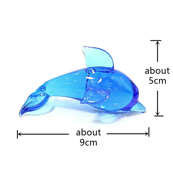 Glass Blue Dolphin-ToShay.org