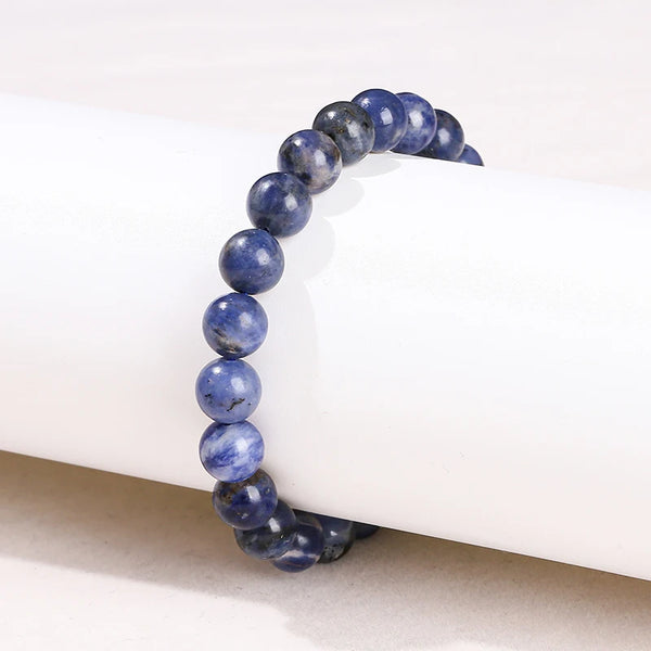 Blue Sodalite Bead Bracelet-ToShay.org