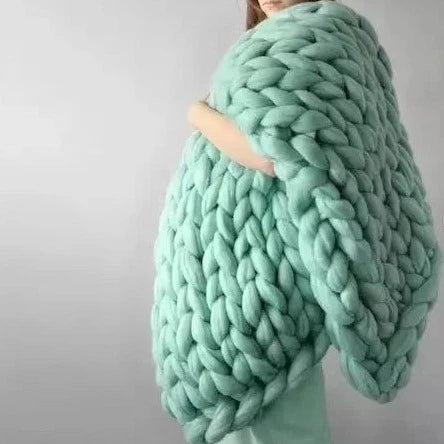 Knitted Throw Blanket-ToShay.org