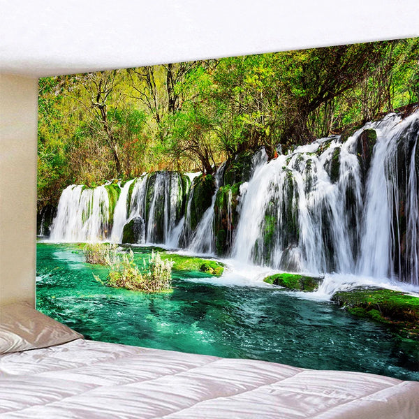 Forest Waterfall Tapestry-ToShay.org