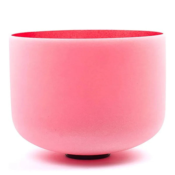 Pink Frosted Crystal Bowl-ToShay.org