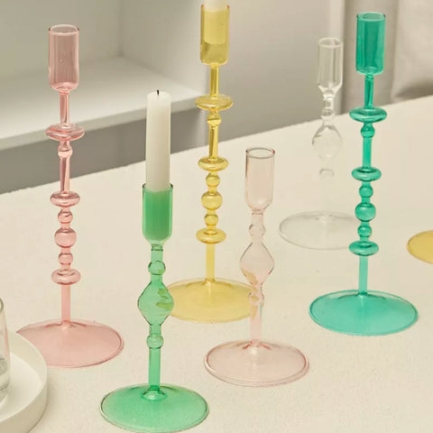 Glass Candlesticks-ToShay.org