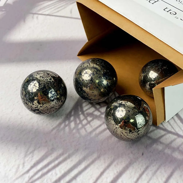 Silver Iron Pyrite Ball-ToShay.org