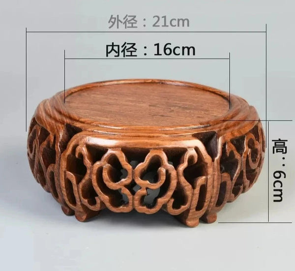 Black Sandalwood Carved Base-ToShay.org