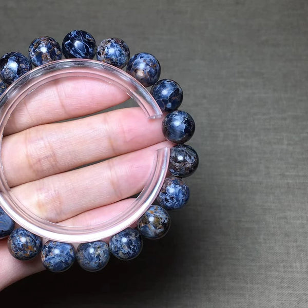 Blue Pietersite Bead Bracelet-ToShay.org