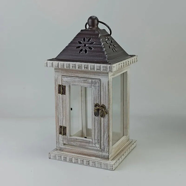 Wood Candle Lantern-ToShay.org