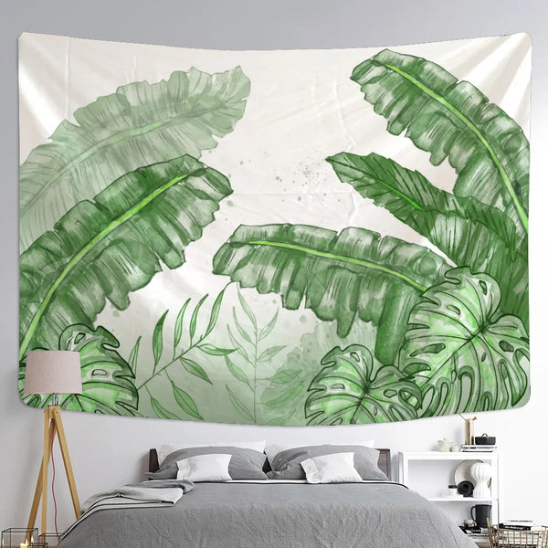 Tropical Palm Leaf Tapestry-ToShay.org