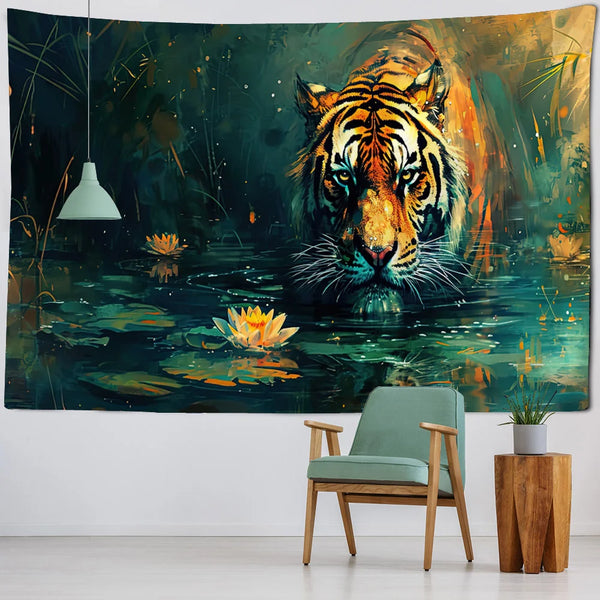 Tiger Art Tapestry-ToShay.org