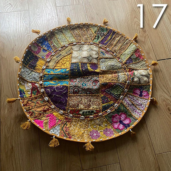 Patchwork Floor Cushion Cover-ToShay.org